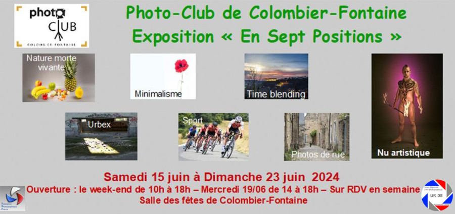 Exposition du Photo-Club de Colombier-Fontaine du 15 au 23 juin 2024