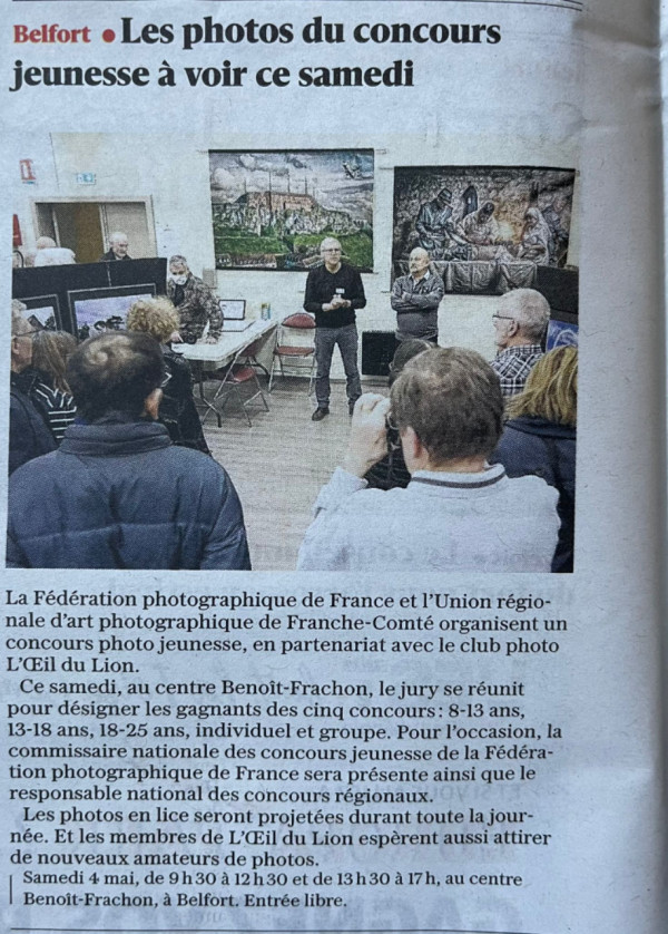 Journée de jugement concours jeunesse à Belfort 2024