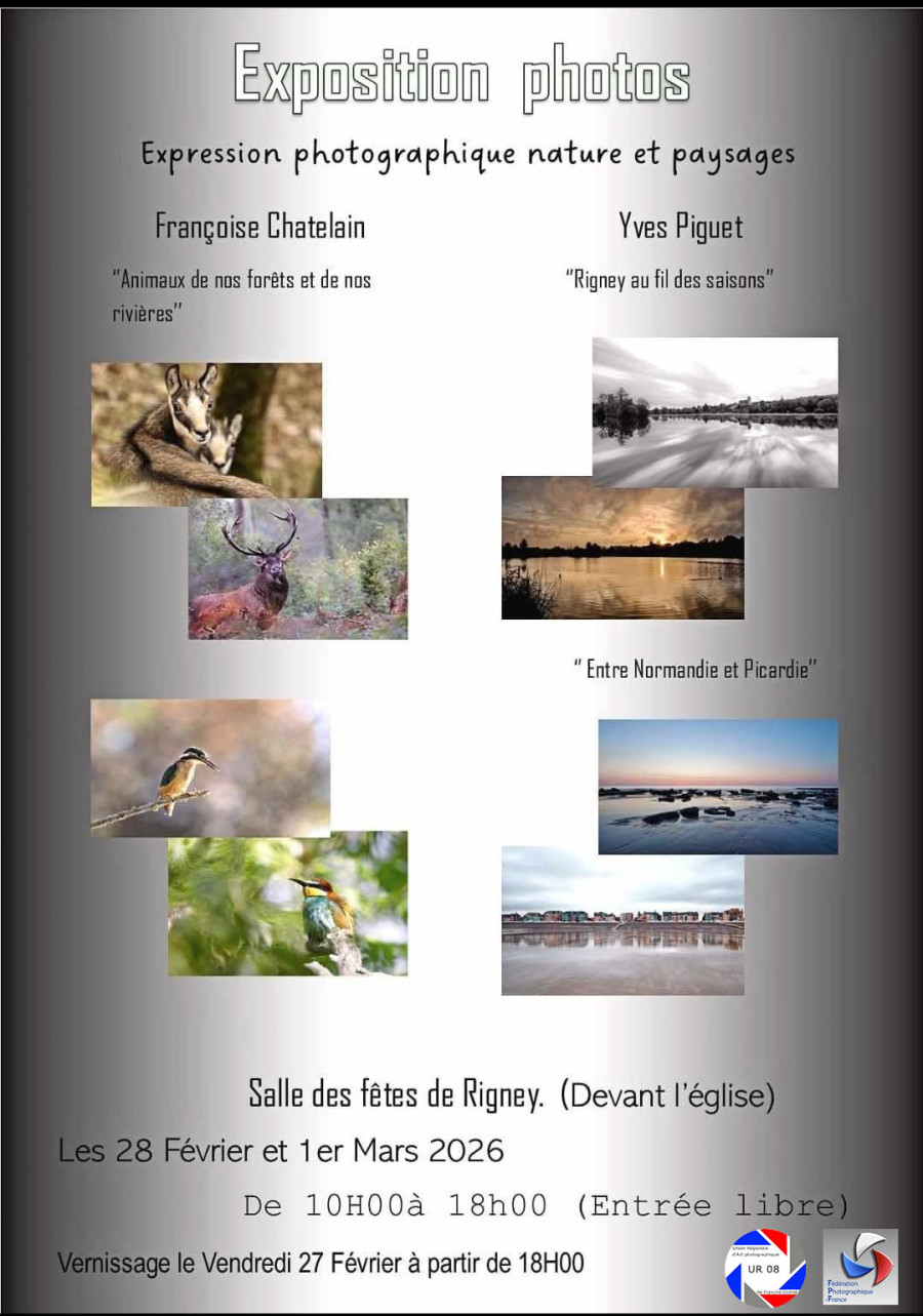 EXPOSITION PHOTOS FRANCOISE CHATELAIN ET YVES PIGUET